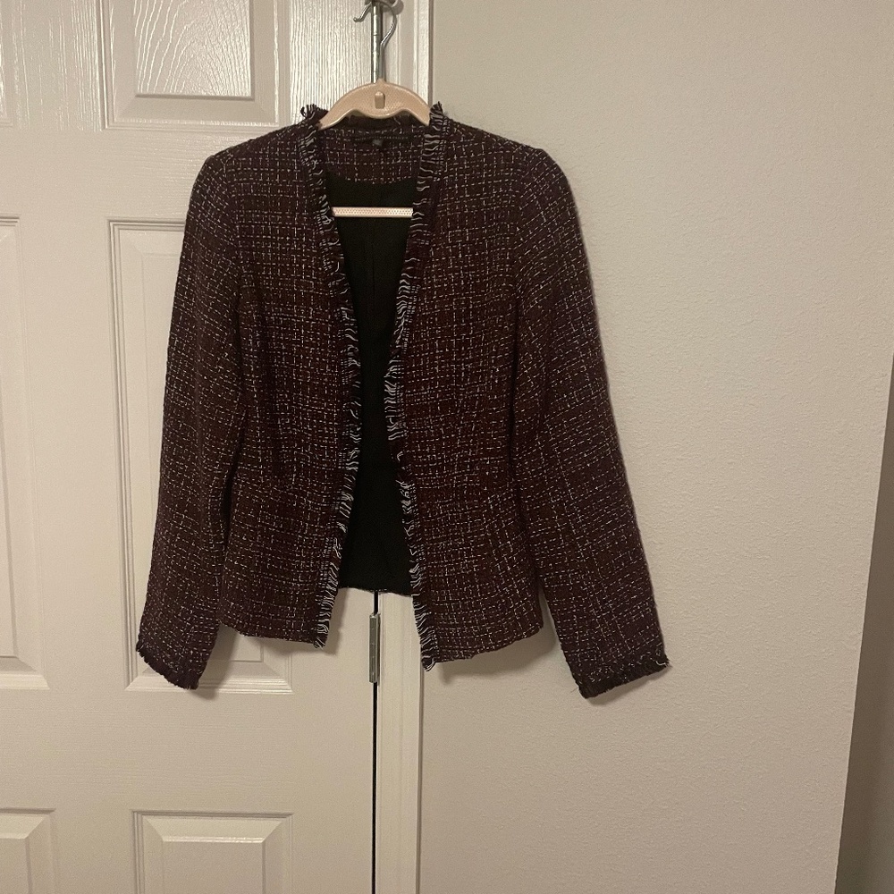 White House Black Market Tweed Jacket Size 4